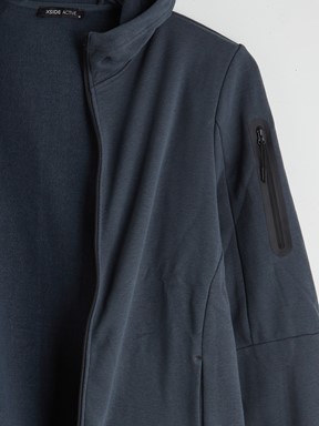 Fermuarlı Sweatshirt KOYU GRİ