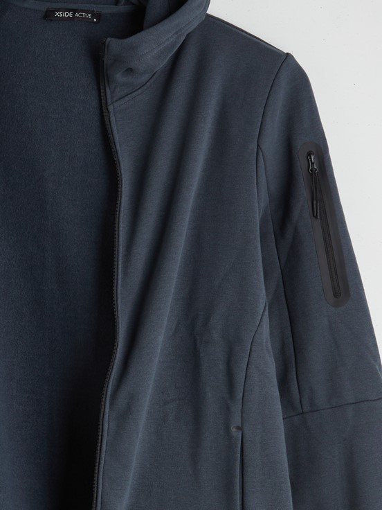 Fermuarlı Sweatshirt KOYU GRİ