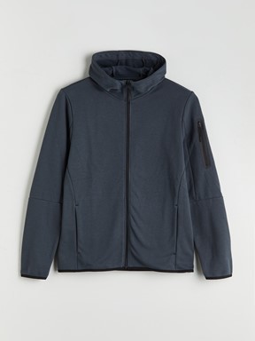 Fermuarlı Sweatshirt KOYU GRİ