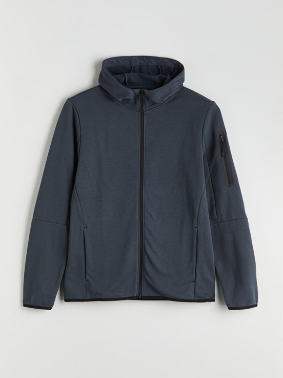 Fermuarlı Sweatshirt KOYU GRİ