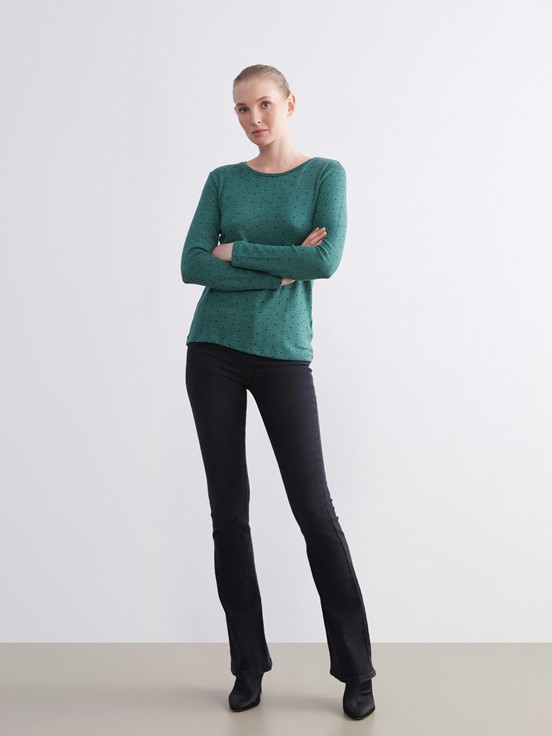 Tişört YEŞİL BASKILI