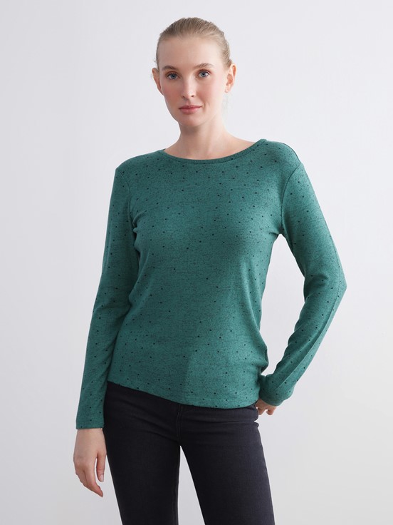 Tişört YEŞİL BASKILI