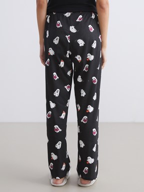 Pijama Takım SİYAH BASKILI