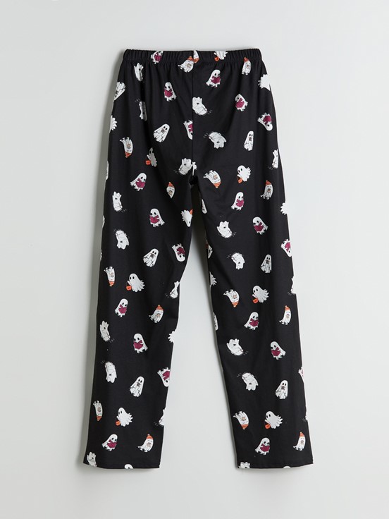 Pijama Takım SİYAH BASKILI