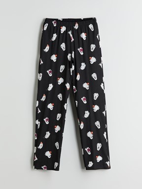 Pijama Takım SİYAH BASKILI