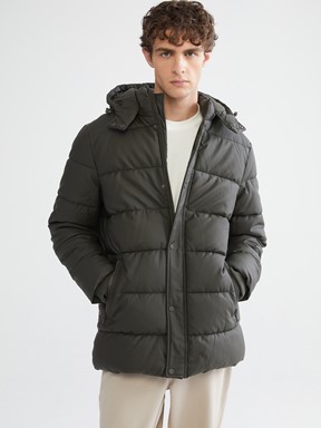 Şişme Mont TAŞ RENGİ