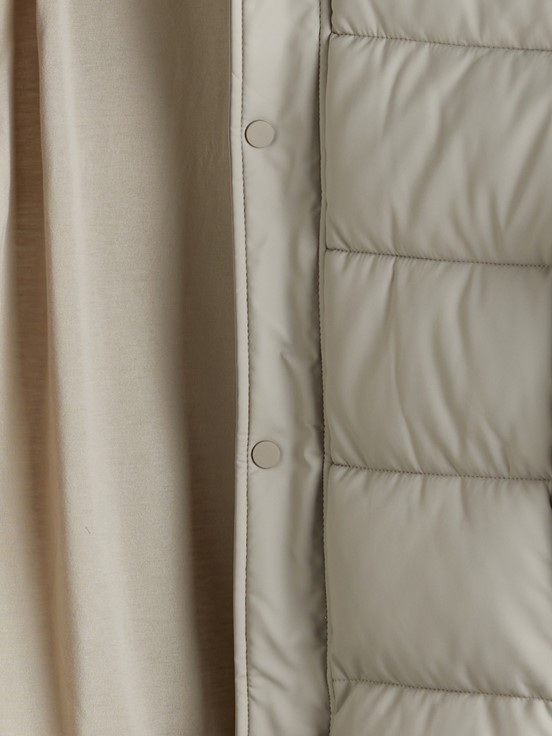 Şişme Mont TAŞ RENGİ