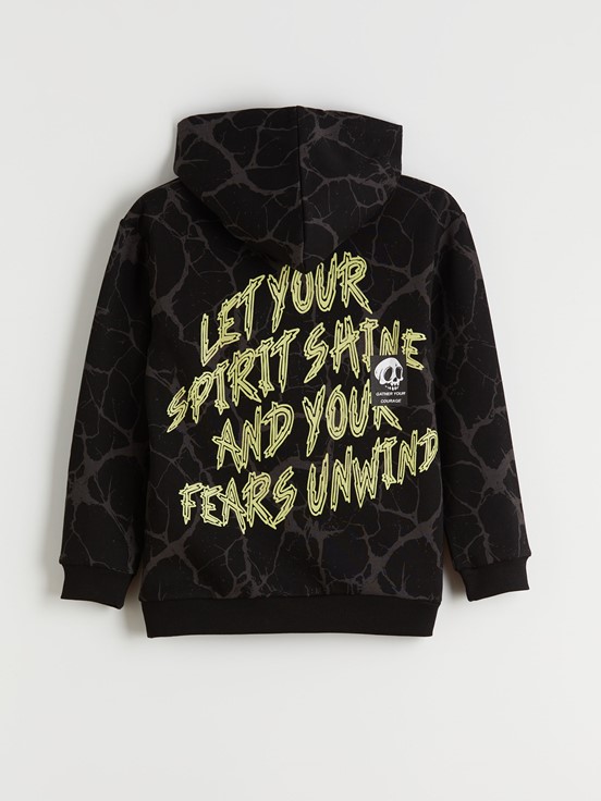 Sweatshirt SİYAH BASKILI