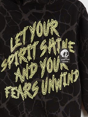 Sweatshirt SİYAH BASKILI