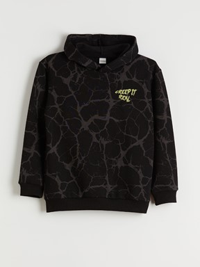 Sweatshirt SİYAH BASKILI