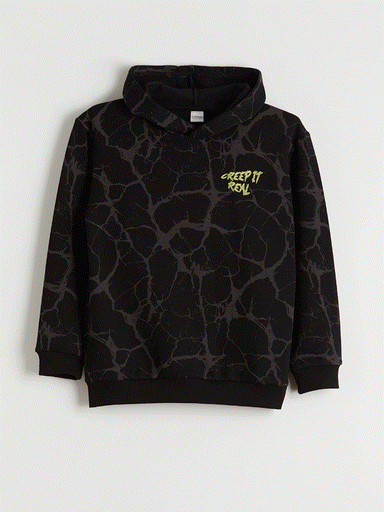 Sweatshirt SİYAH BASKILI