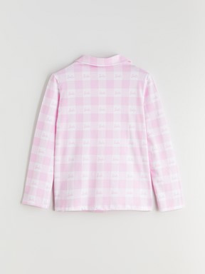 Pijama Takım OPTİK BEYAZ BASKILI