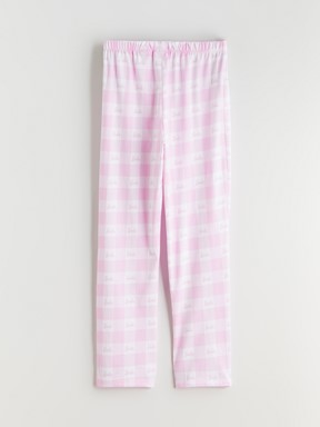Pijama Takım OPTİK BEYAZ BASKILI