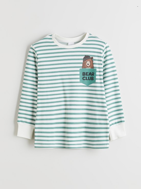 Pijama Takım EKRU BASKILI