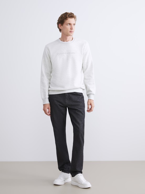 Sweatshirt TAŞ RENGİ MELANJ