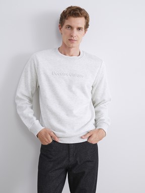 Sweatshirt TAŞ RENGİ MELANJ