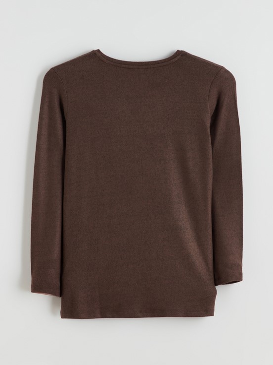 Tişört KAHVE MELANJ