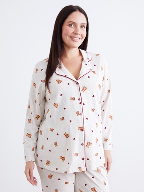 Pijama Takım YULAF EZMESİ MELANJ