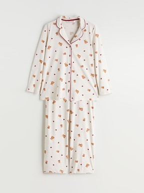 Pijama Takım YULAF EZMESİ MELANJ