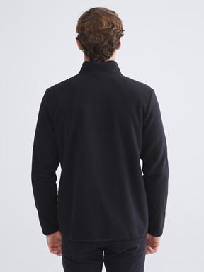 Fermuarlı Sweatshirt YENİ SİYAH