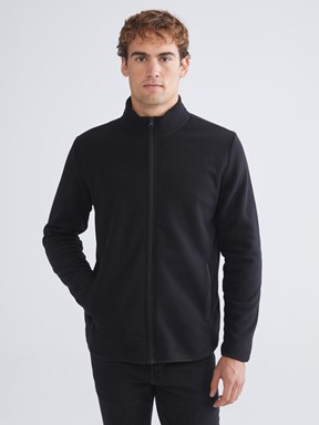 Fermuarlı Sweatshirt YENİ SİYAH