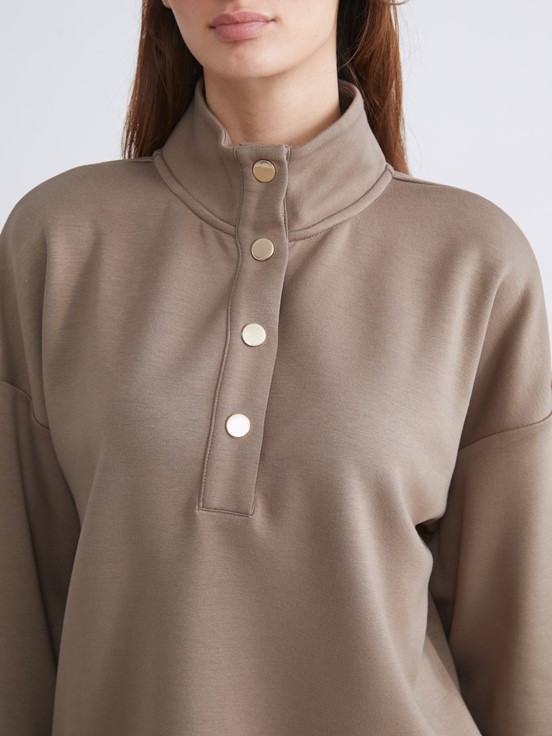 Sweatshirt AÇIK KAHVERENGİ