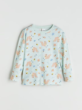 Pijama Takım YEŞİL BASKILI