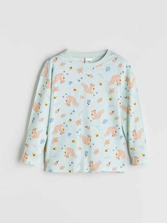 Pijama Takım YEŞİL BASKILI