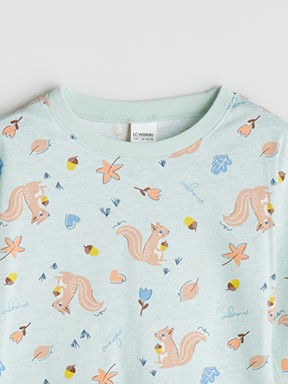 Pijama Takım YEŞİL BASKILI