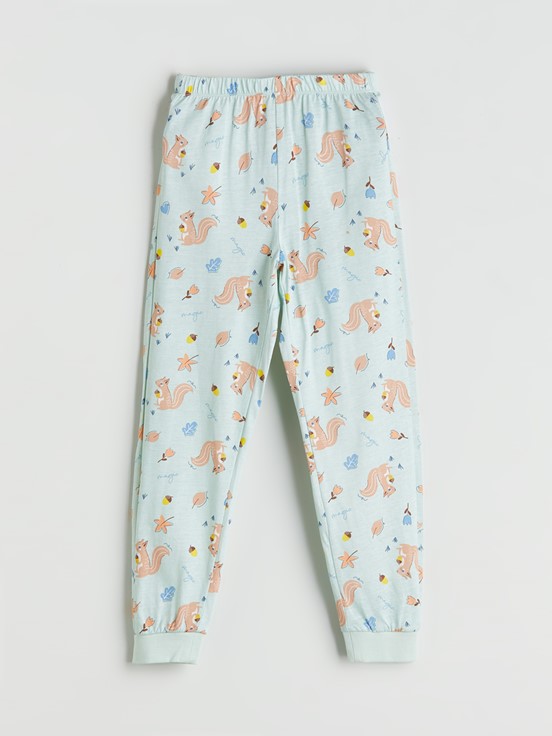 Pijama Takım YEŞİL BASKILI