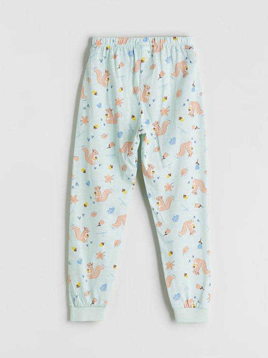 Pijama Takım YEŞİL BASKILI