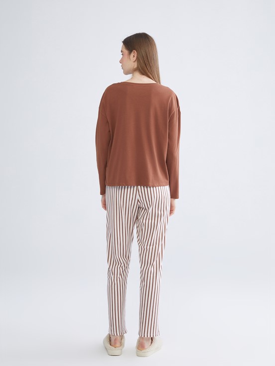 Pijama Takım UÇUK PEMBE BASKILI