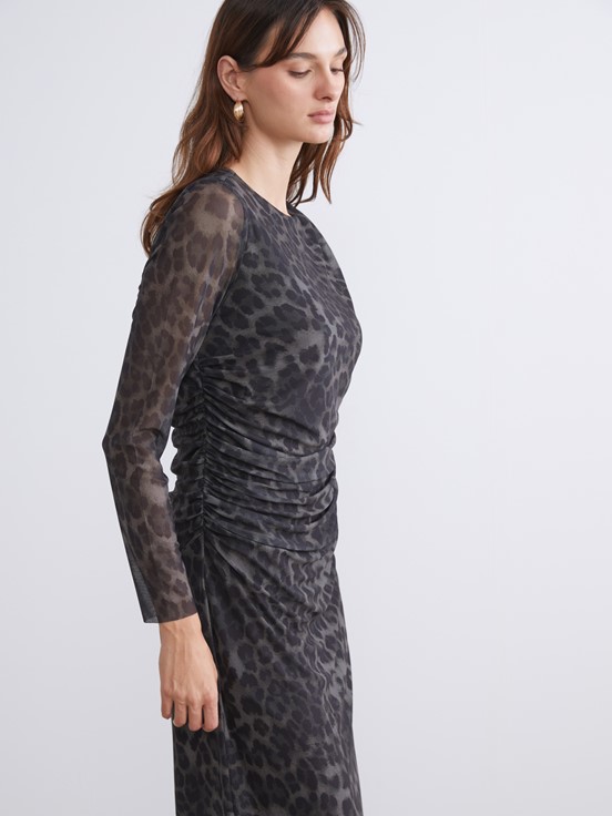 Elbise YEŞİL BASKILI