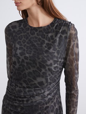 Elbise YEŞİL BASKILI