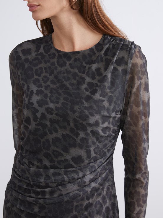 Elbise YEŞİL BASKILI