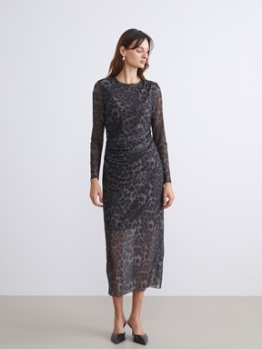 Elbise YEŞİL BASKILI