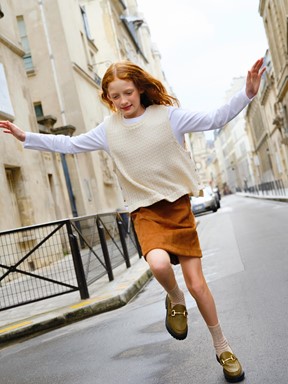 Etek AÇIK KAHVERENGİ