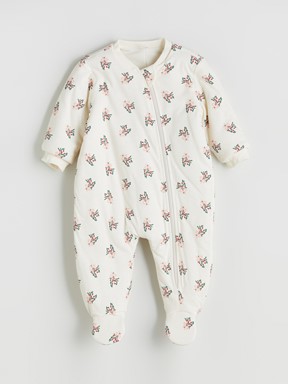 Uyku Tulumu KREM BASKILI