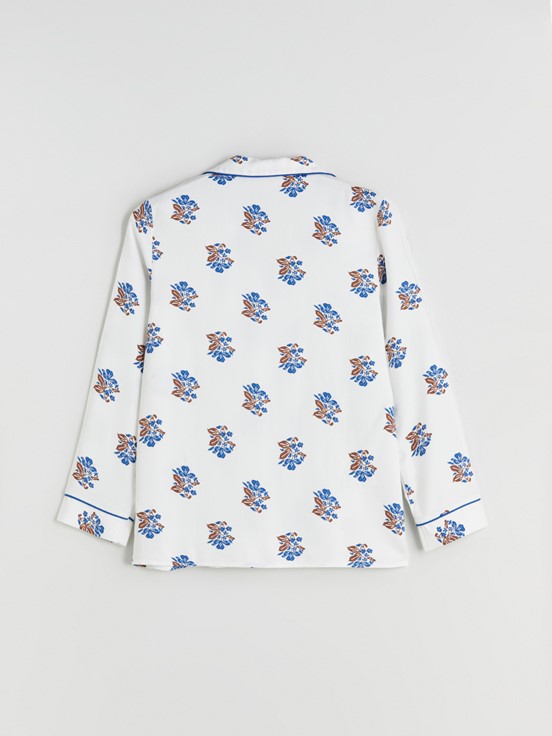 Pijama Takım EKRU BASKILI