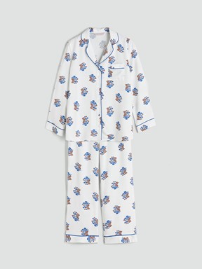 Pijama Takım EKRU BASKILI
