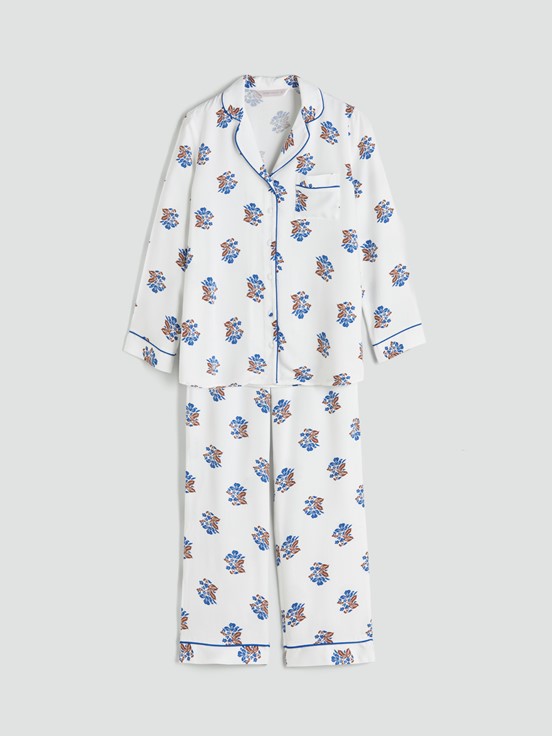 Pijama Takım EKRU BASKILI
