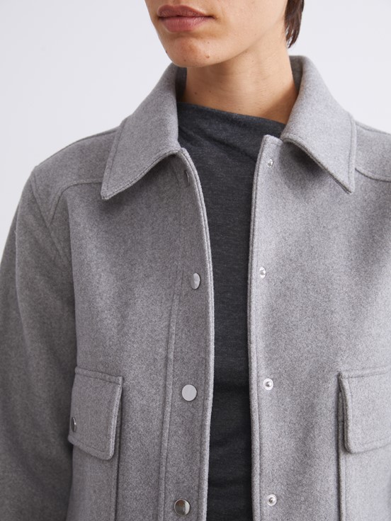 Gömlek Ceket GRİ MELANJ