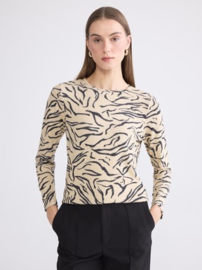 Tişört BEJ BASKILI