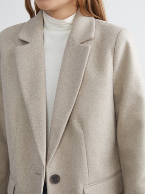 Blazer Ceket BEJ MELANJ