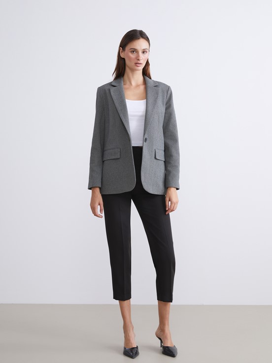 Blazer Ceket GRİ MELANJ