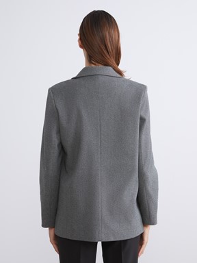 Blazer Ceket GRİ MELANJ