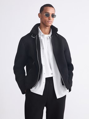 Deri Görünümlü Mont VİZON