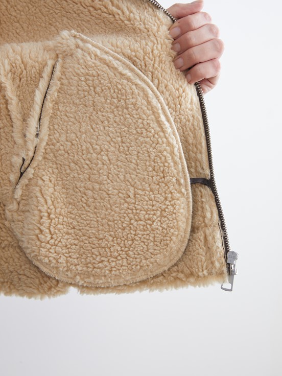 Deri Görünümlü Mont KOYU KAHVERENGİ