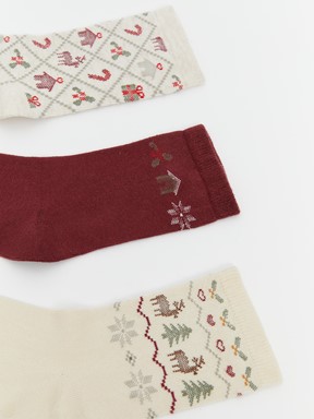 Soket Çorap KREM RENGİ