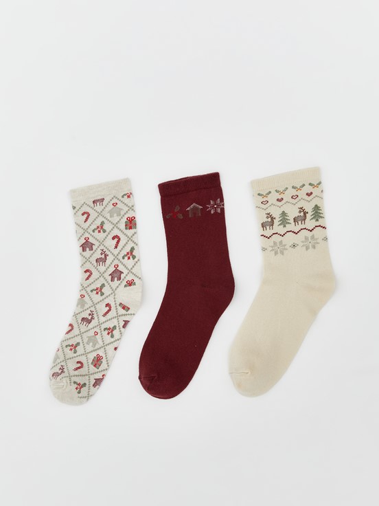 Soket Çorap KREM RENGİ